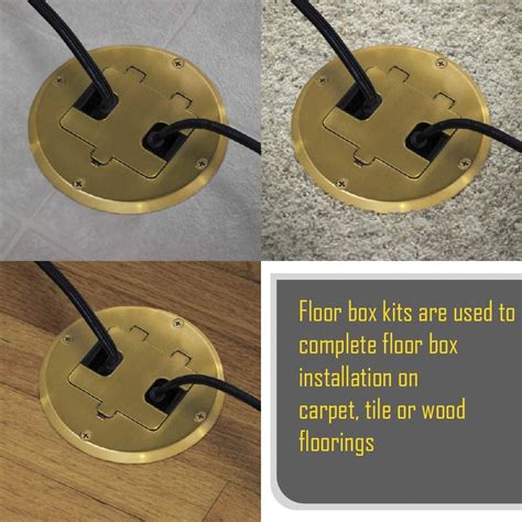 electrical floor box mounting detail|hubbell floor box design.